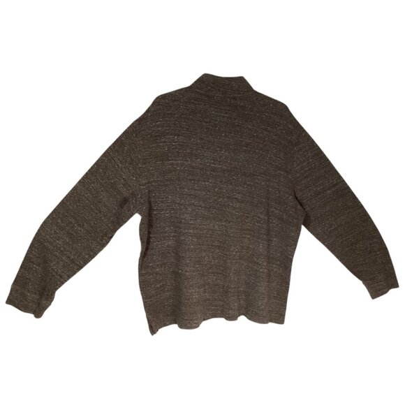 Polo Ralph Lauren Estate Rib Brown Quarter Zip Sweater 100% Cotton Men's Size XL - Picture 3 of 8